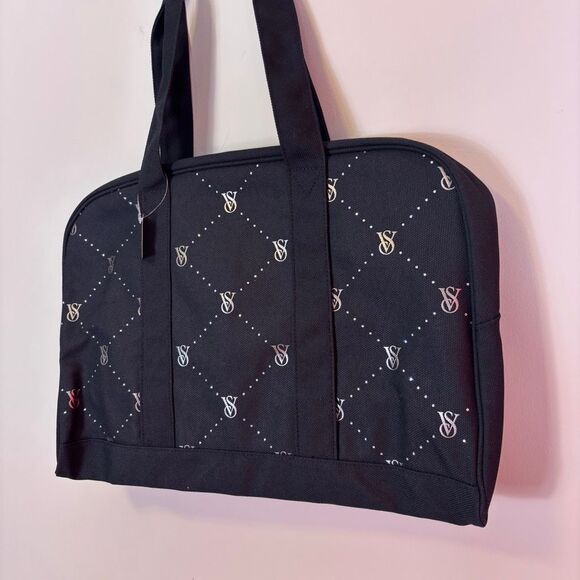 New Victoria's Secret Black VS Logo Laptop Bag - Picture 4 of 6
